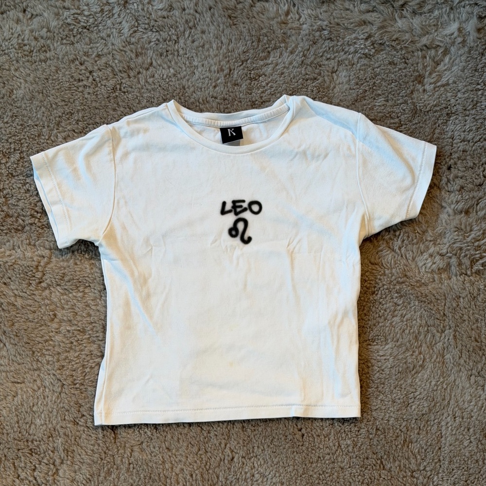 Realization Par Leo Zodiac Baby Tee White Size S